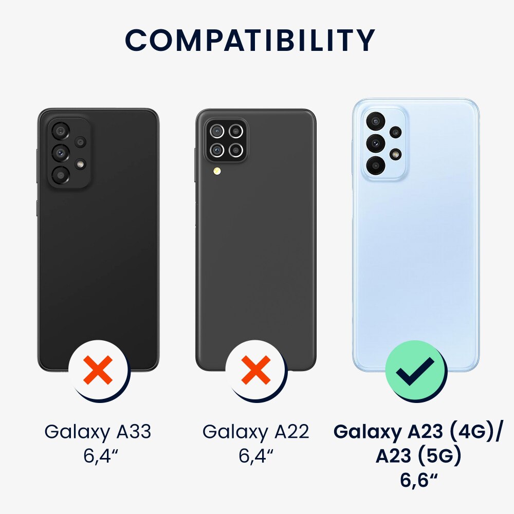 Husa Kwmobile pentru Samsung Galaxy A23, Silicon, Verde, 57829.169