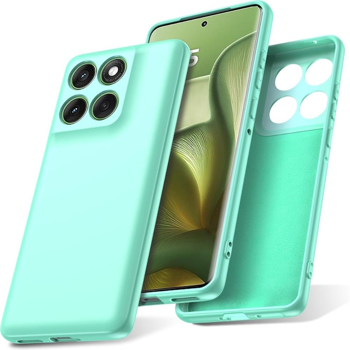Husa Flexibila, compatibila cu Motorola EDGE 60 / 60 FUSION, Silicon, 2mm, Verde Menta
