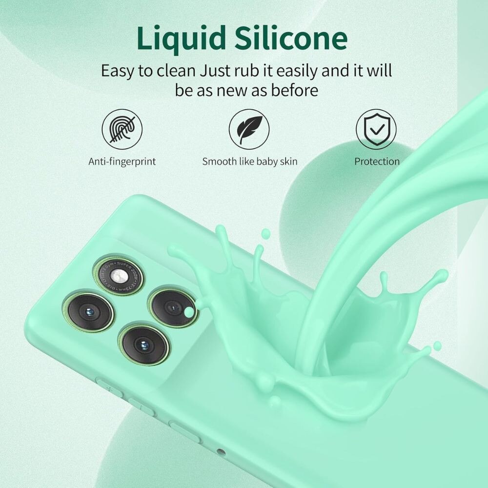 Husa Flexibila, compatibila cu Motorola EDGE 60 / 60 FUSION, Silicon, 2mm, Verde Menta