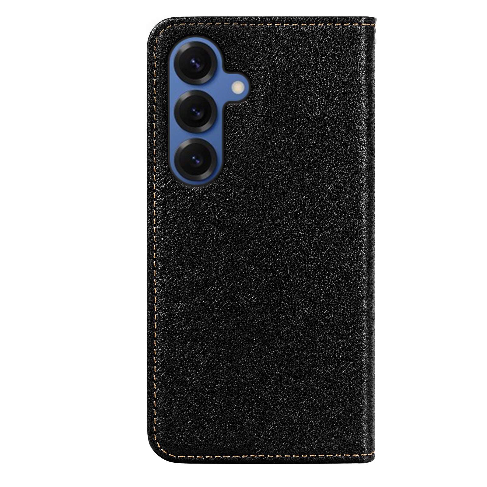 Husa pentru Samsung Galaxy S26, Omelivon, Leather Flip Cover, cu Portofel Interior, Functie de Stand si Inchidere Magnetica, Finisaje Premium, Antisoc, Negru