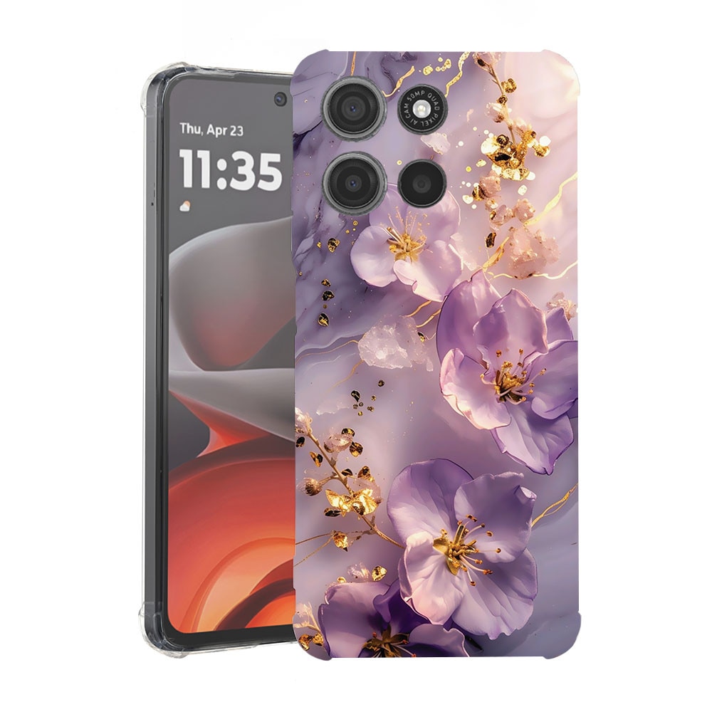 BestCase® Husa Anti Shock Compatibila cu Motorola Edge 60 Pro, Floral - Aesthetic Orchid, 2052054 AS 2059