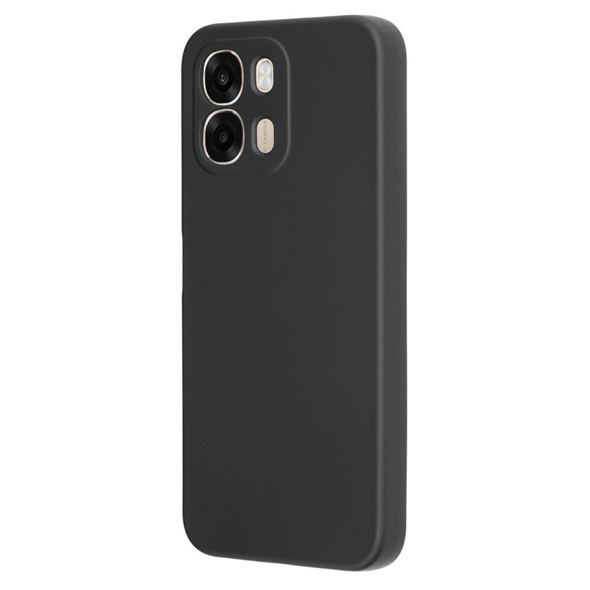 Husa Compatibila Oppo A6 4G Liquid Silicon Soft cu interior Textil. Negru