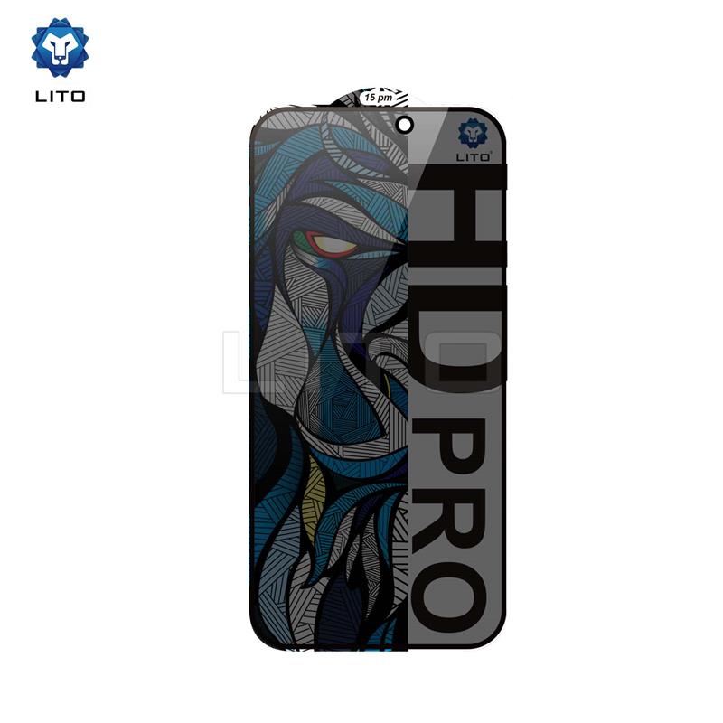 Folie de protectie Ecran Privacy Lito HD Pro pentru Apple iPhone 17 Pro Sticla Securizata Full Glue