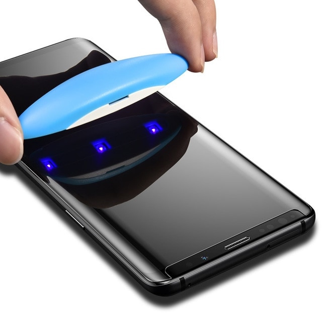 Folie protectie display sticla UV FULL GLUE compatibila Samsung Galaxy S8