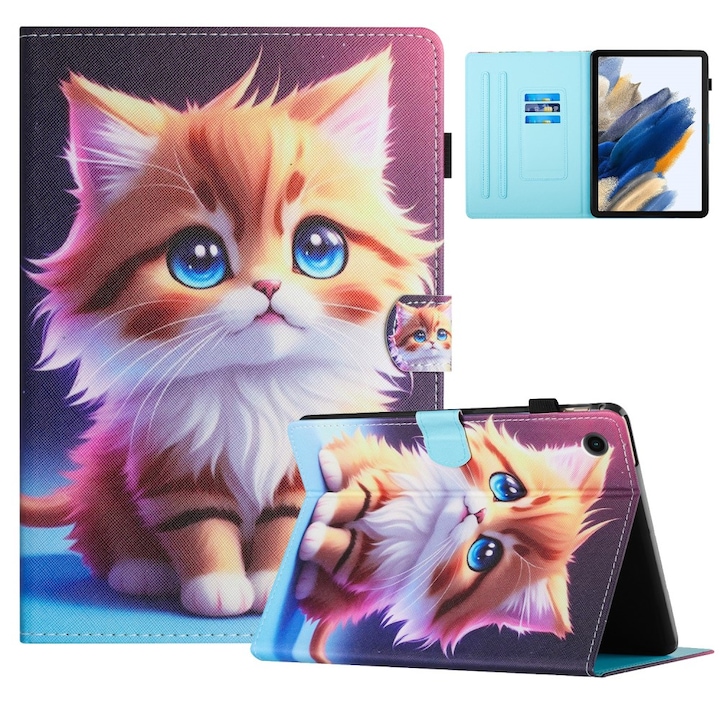 Husa tableta XGSM pentru Lenovo Tab M10 Plus TB-X606F, functie stand, multicolor