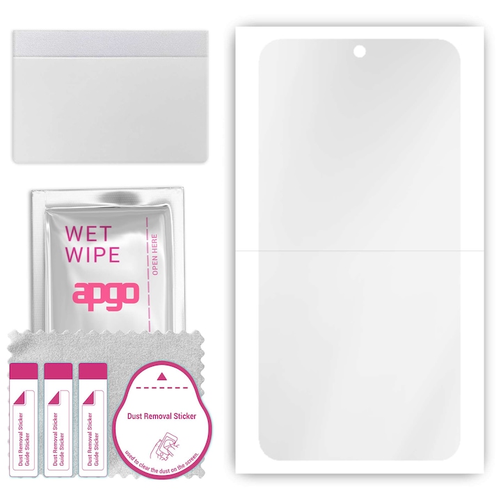 Folie de protectie apgo pentru Honor 200 – afisare completa, lucioasa, hidrogel, full glue, 5D