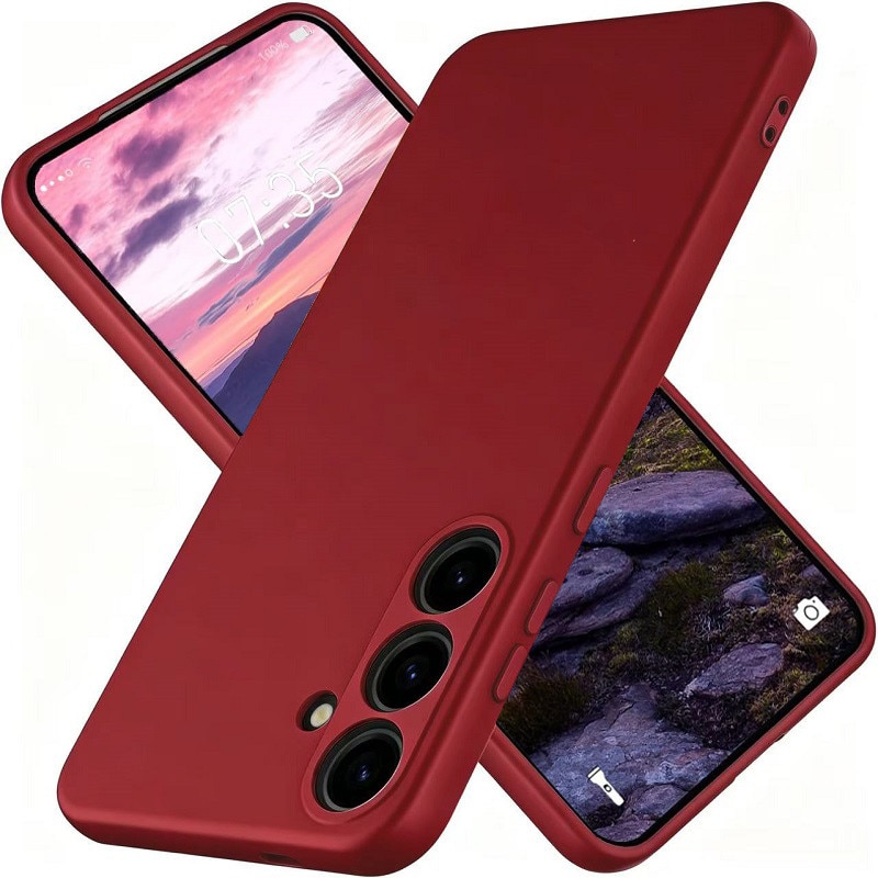 Husa pentru Samsung Galaxy A17/Galaxy A18 OEMG® Silicon case, protectie militara, interior din microfibra-Rosu corai