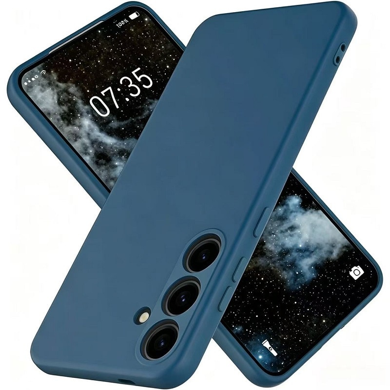 Husa pentru Samsung Galaxy A57 OEMG® Silicon case, protectie militara, interior din microfibra-albastru inchis