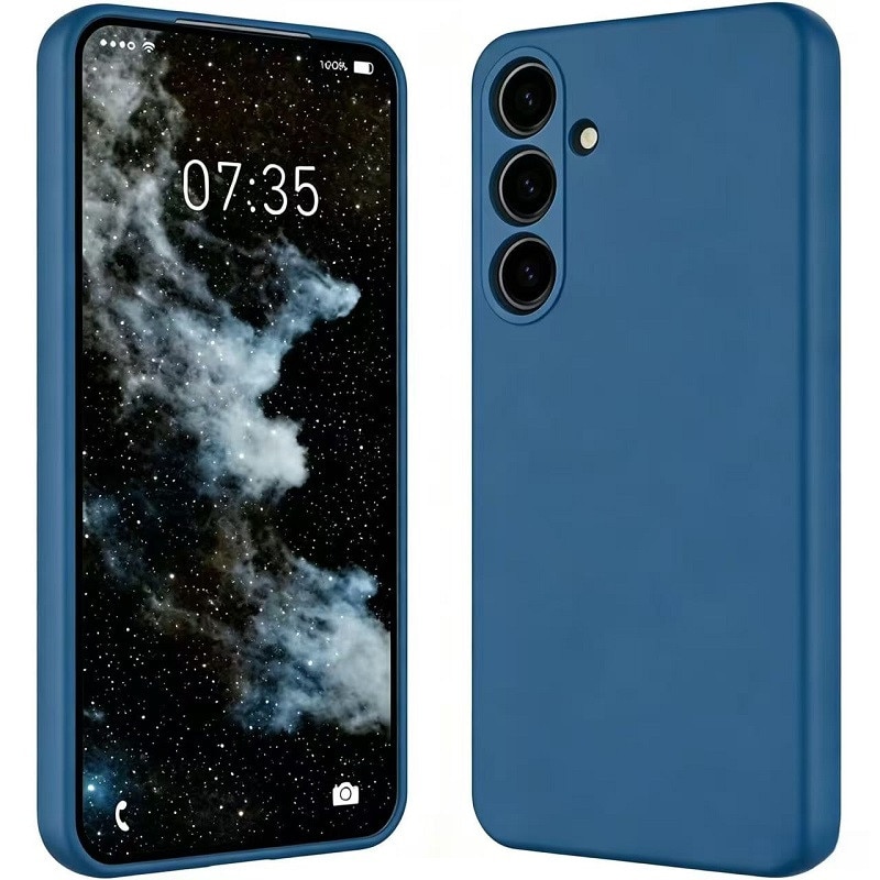 Husa pentru Samsung Galaxy A57 OEMG® Silicon case, protectie militara, interior din microfibra-albastru inchis