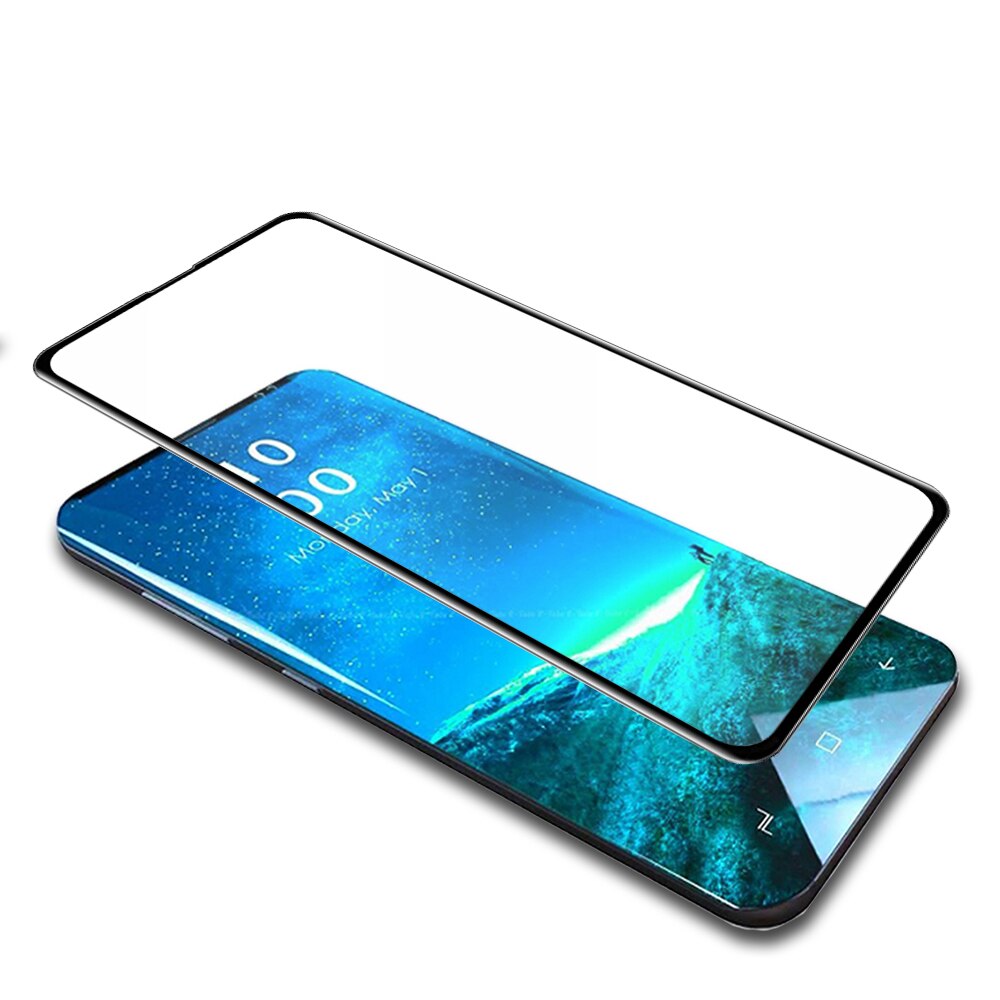 Folie de protectie pentru Samsung Galaxy S10, Sticla securizata 3D, Transparent/Negru