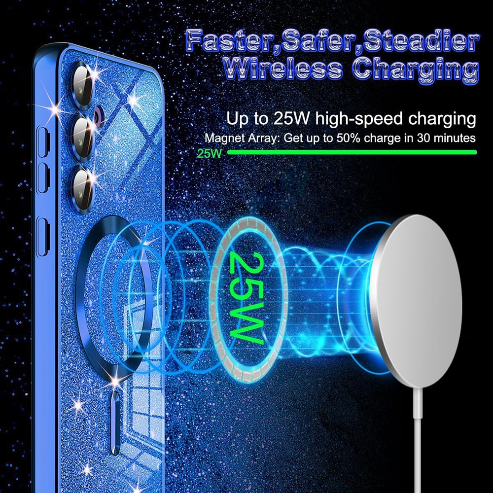 Carcasa Techsuit Luxury Glitter MagSafe pentru iPhone 14 Pro, TPU, Verde Deschis