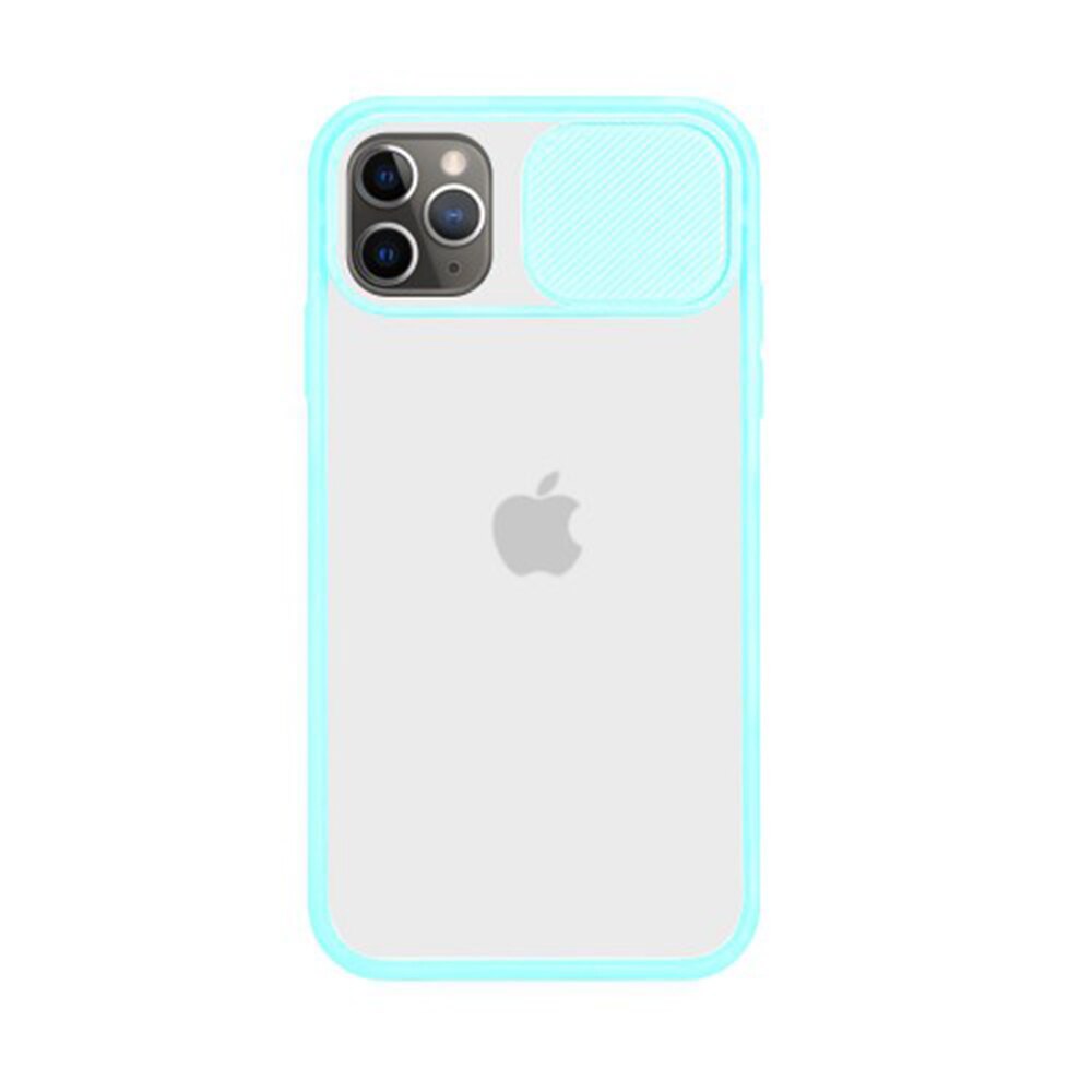 Husa G-Tech CamShield, carcasa de protectie spate si camera foto, Compatibila cu Apple iPhone 11 Pro Max, Sky Blue