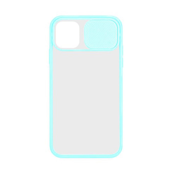 Husa G-Tech CamShield, carcasa de protectie spate si camera foto, Compatibila cu Apple iPhone 11 Pro Max, Sky Blue