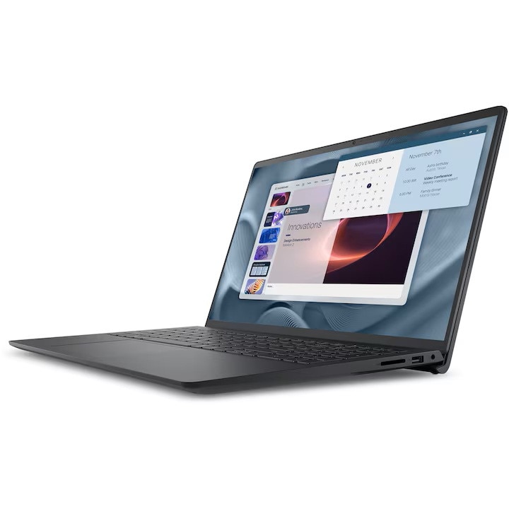 Laptop Dell Pro Essential PV15250, Intel Core i7-1355U pana la 5.0 GHz, 15.6" Full HD 120Hz, 32GB DDR5, 512GB SSD, Intel UHD Graphics, Windows 11 Pro, negru