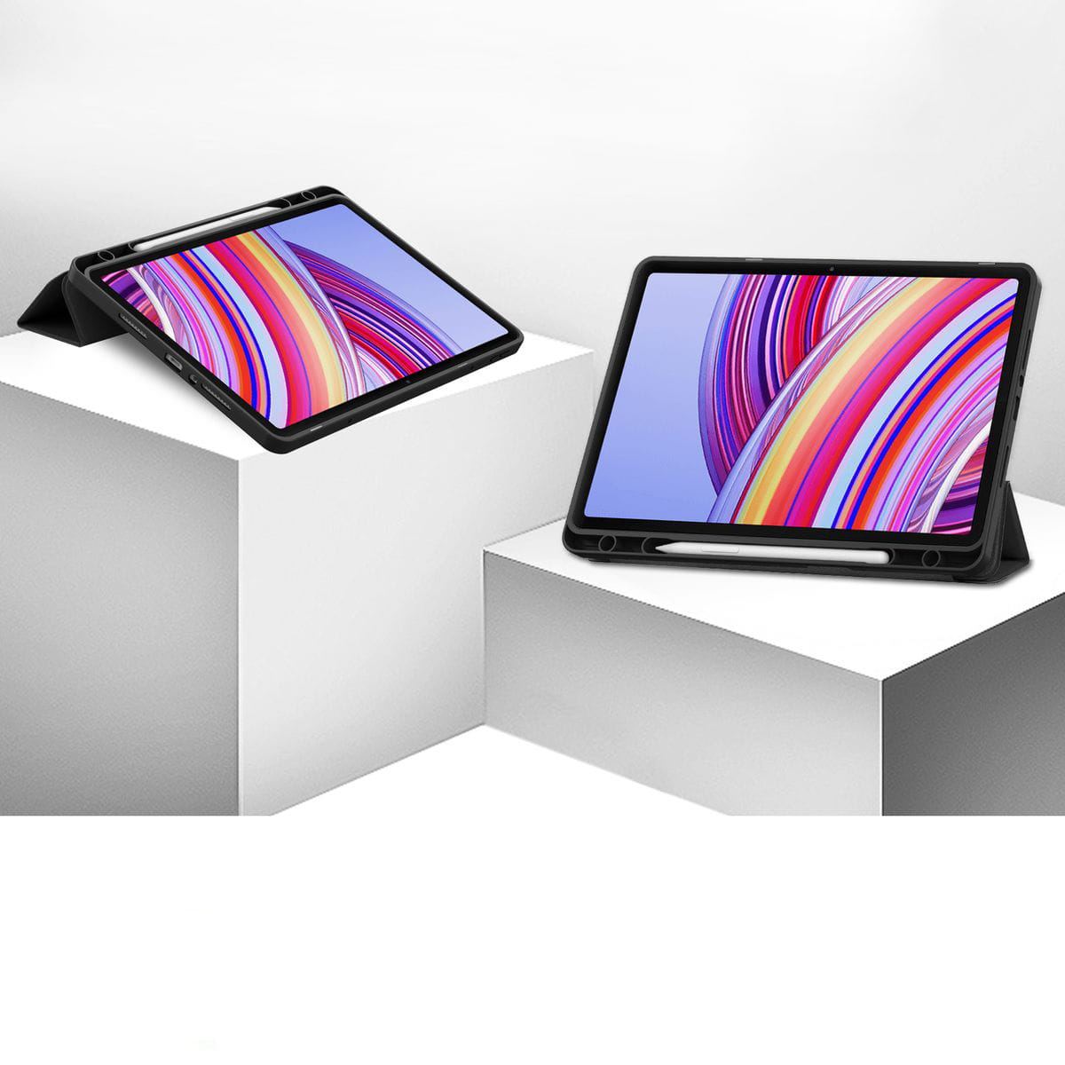 Husa tableta Bizon Case Tab Lizard pentru Xiaomi Redmi Pad Pro 12.1, Negru