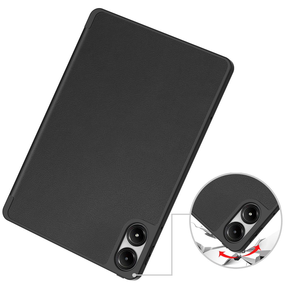 Husa tableta Bizon Case Tab Lizard pentru Xiaomi Redmi Pad Pro 12.1, Negru