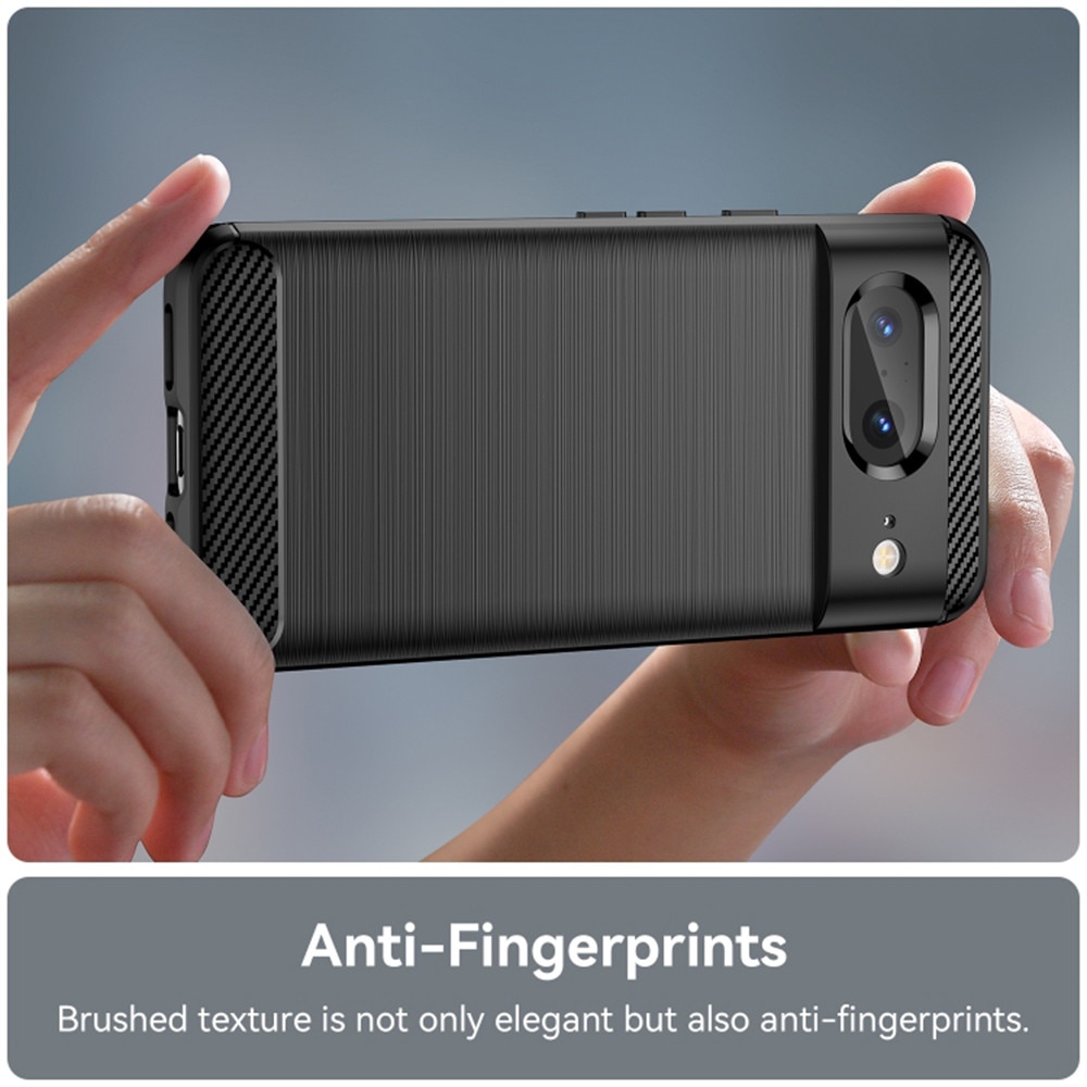 Husa de Protectie RAO Compatibila cu Google Pixel 8, din TPU, Rezistenta la Zgarieturi, Negru