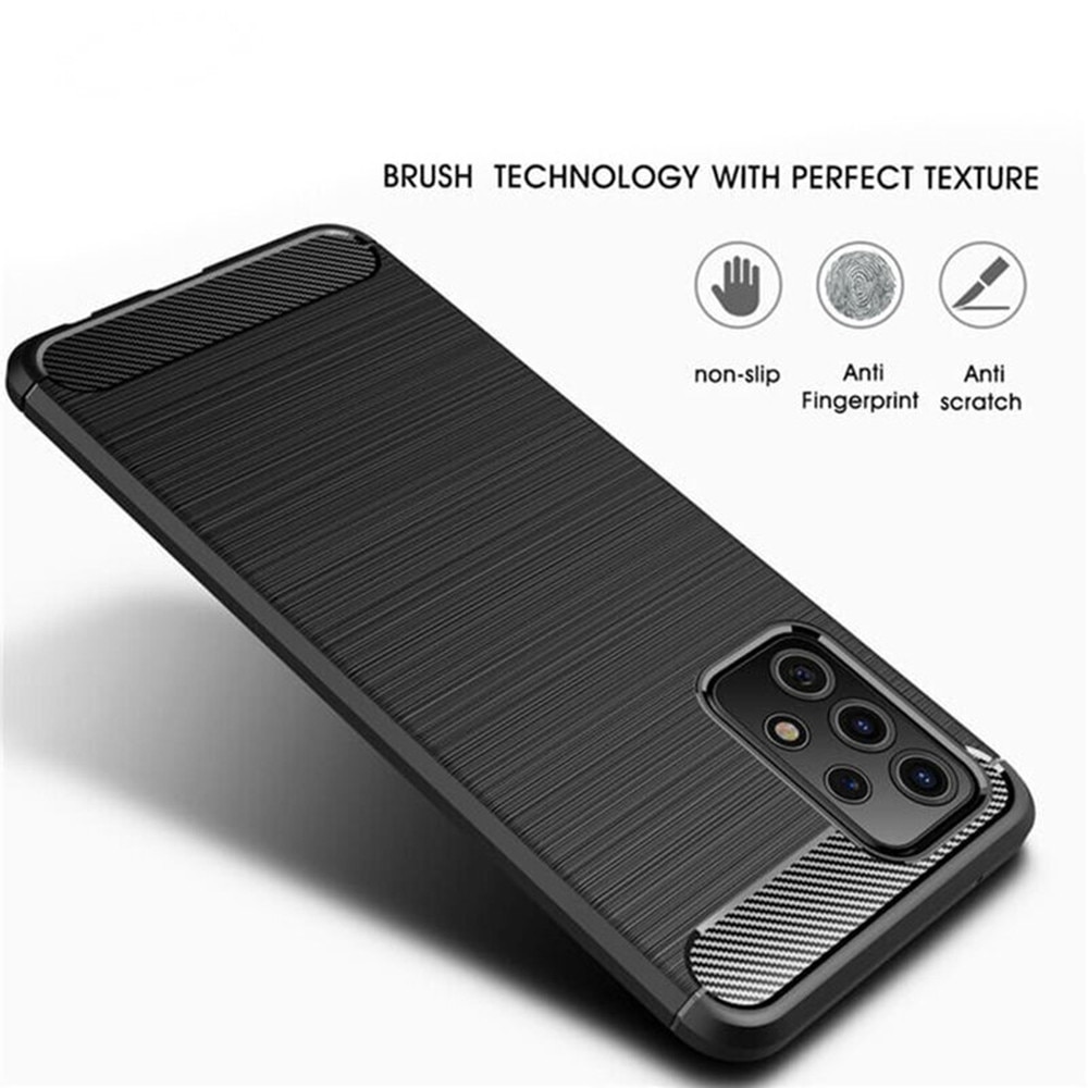 Husa de Protectie RAO Compatibila cu Samsung Galaxy A32 5G, din TPU, Rezistenta la Zgarieturi, Negru