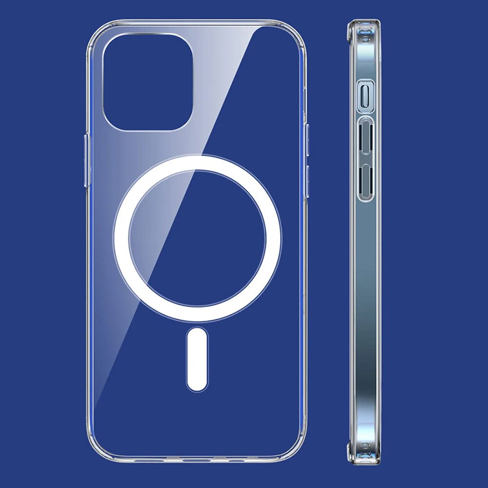 Husa de Protectie RAO Compatibila cu Apple iPhone 14 Pro Max, din Policarbonat, Compatibila MagSafe, Transparent