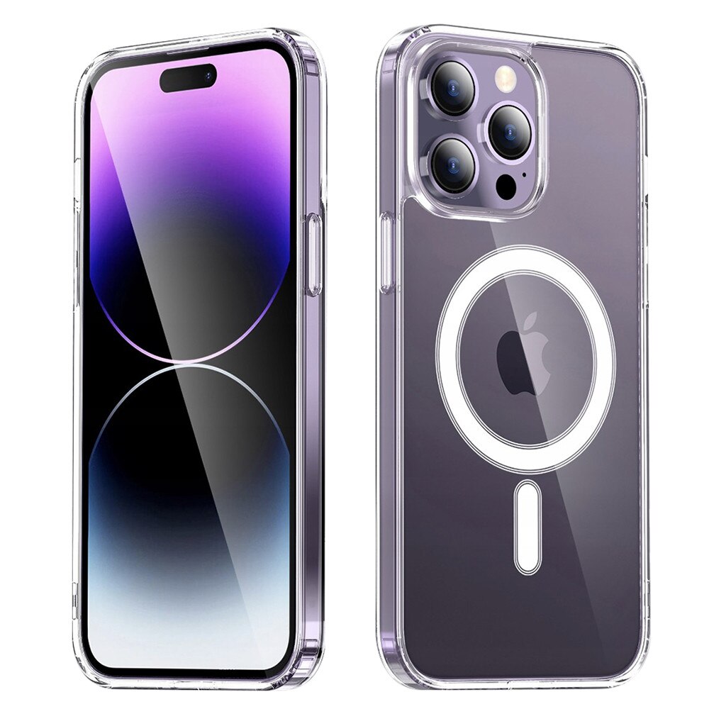 Husa de Protectie RAO Compatibila cu Apple iPhone 14 Pro Max, din Policarbonat, Compatibila MagSafe, Transparent