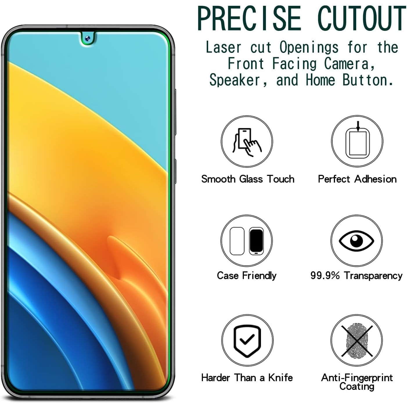 Set 2 folii sticla securizata + 2 protectii camera pentru Samsung Galaxy S23 Plus, 3D Full Screen, duritate 9H, HD claritate, compatibil senzor amprenta