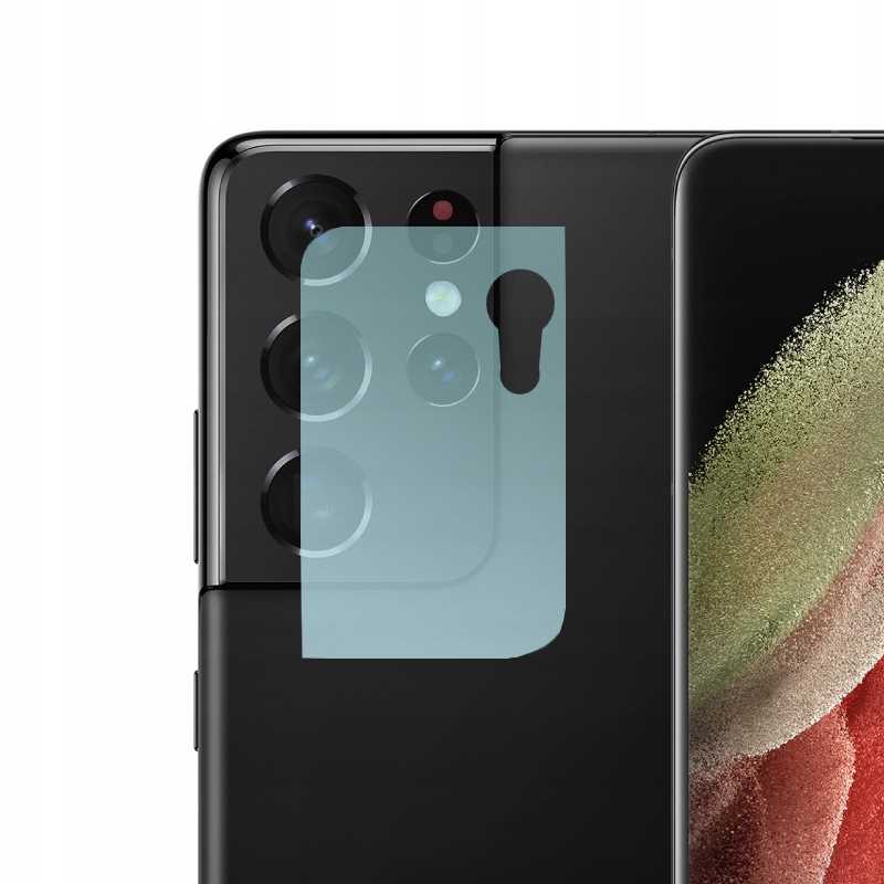 Folie protectie camera Spacecase pentru Samsung Galaxy S21 Ultra, sticla intarita Asahi Glass, transparenta, 9H