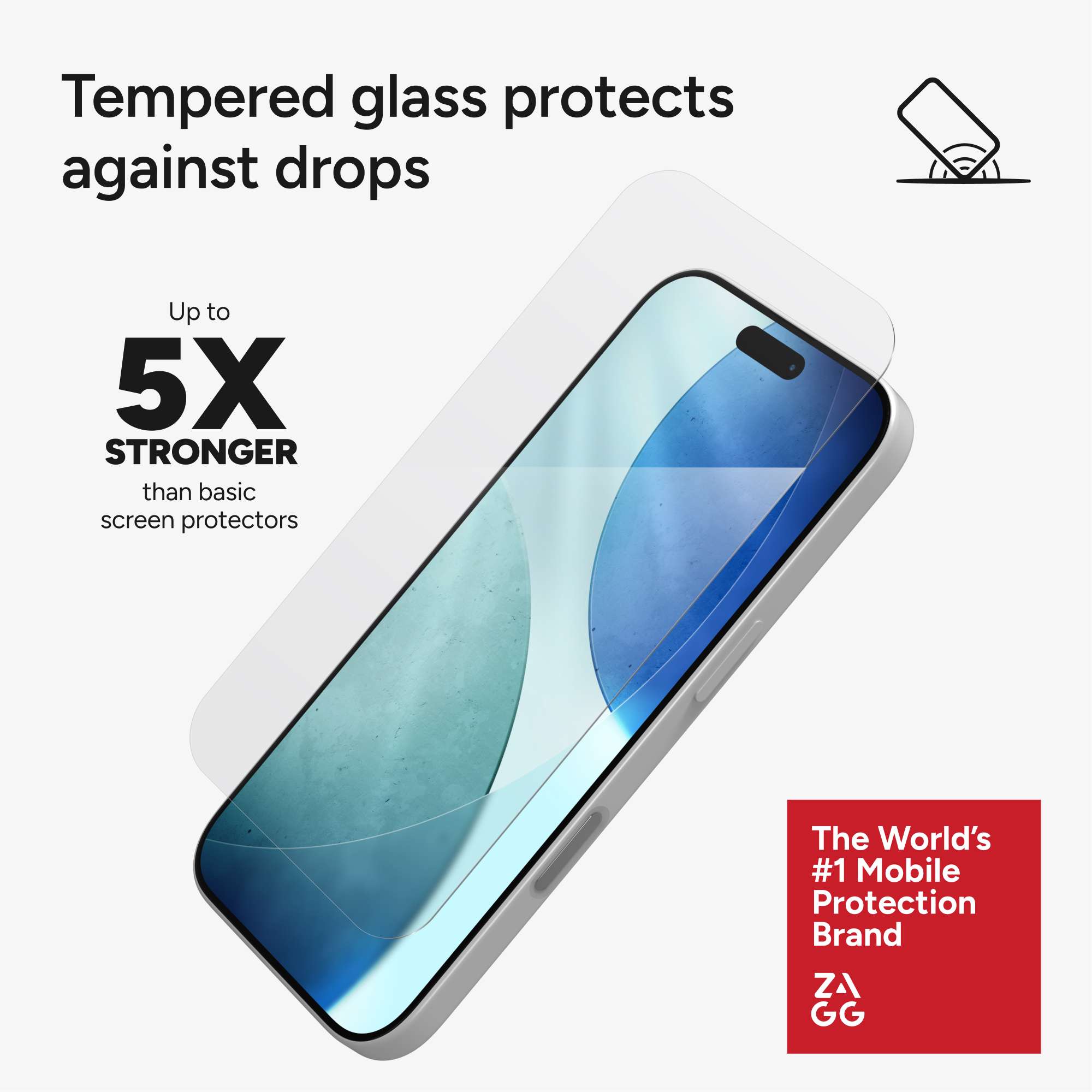 Folie sticla securizata ZAGG Invisibleshield Glass Elite compatibila cu iPhone 17, Transparent
