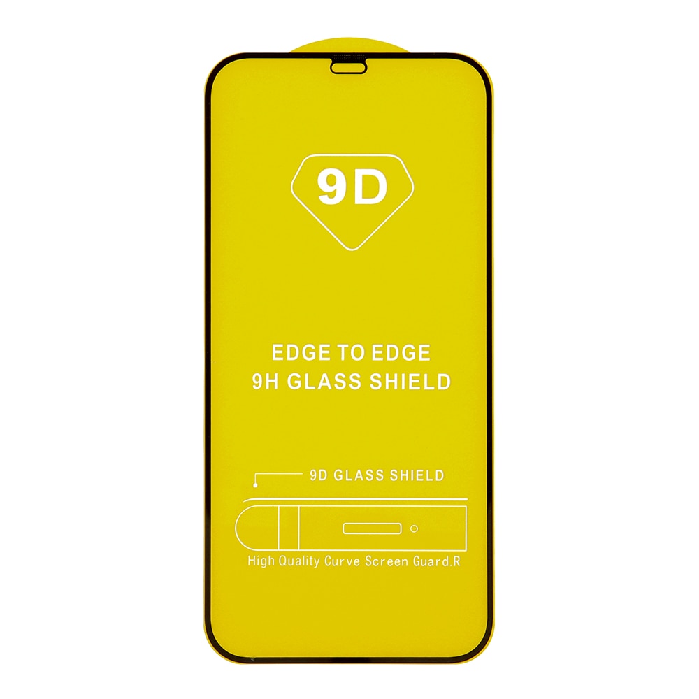 Folie protectie de sticla, Compatibila cu Apple iPhone 13, Rezistent la socuri, Negru