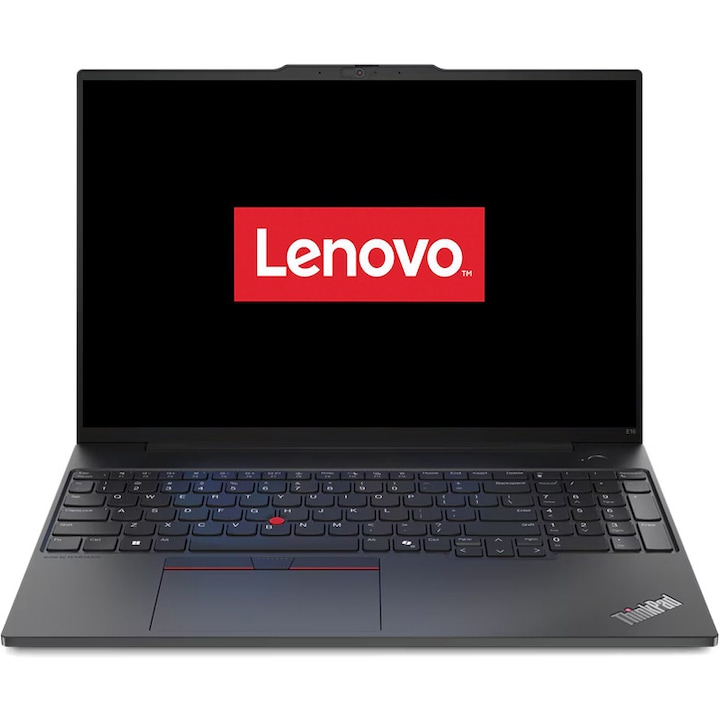 Laptop Lenovo 16'' ThinkPad E16 Gen 2, WUXGA IPS, Procesor AMD Ryzen™ 7 7735HS (16M Cache, up to 4.75 GHz), 8 cores, 64GB DDR5, 1 TB SSD, AMD Radeon 680M, No OS, Black