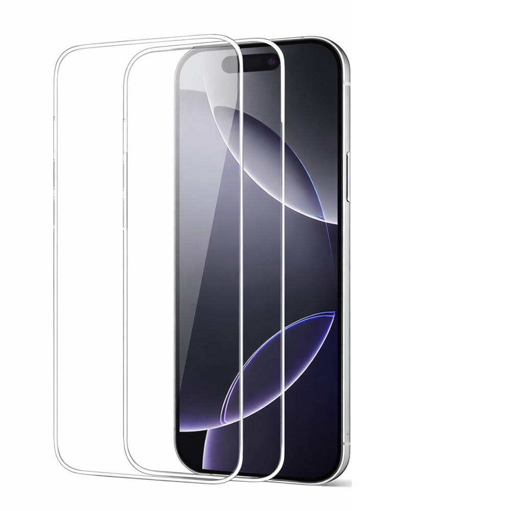 Folie Sticla Securizata pentru iPhone 14 Pro [2 Bucati] HCT STYLE®, Protectie Ecran Anti-Zgarieturi [6.1 Inch], cu Servetele de Unica Folosinta