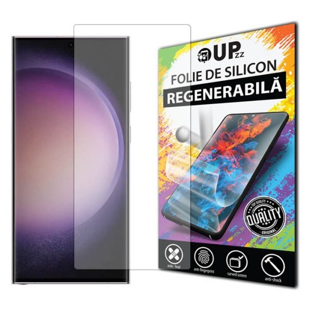 Folie Silicon Upzz Max, Compatibila Cu Samsung Galaxy S25 Edge, Regenerabila, Case Friendly