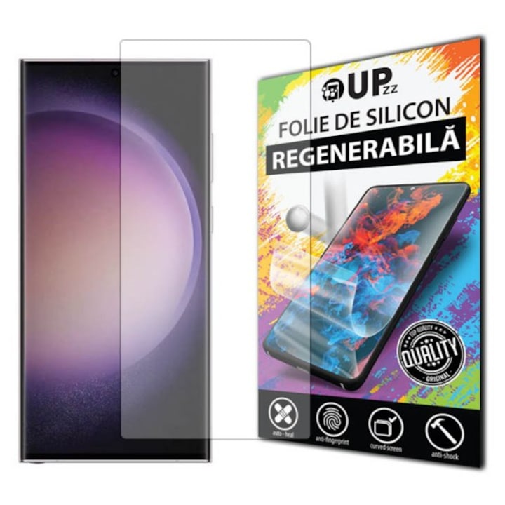 Folie Silicon Upzz Max, Compatibila Cu Samsung Galaxy S25 Edge, Regenerabila, Case Friendly