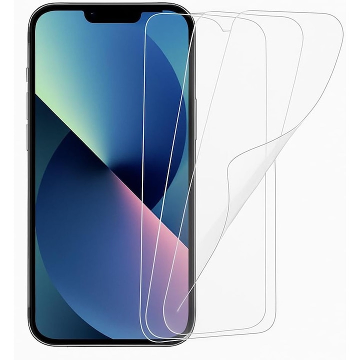 Set 3 Buc. Folie Display Transparenta pentru Huawei Pura 80 Pro, Folii de protectie Premium Infinity Enterprise pentru ecran telefon Fata din Hydrogel Regenerabil AntiShock, Flexibil, protectie si lipire Completa, Silicon, Set complet pentru Instala