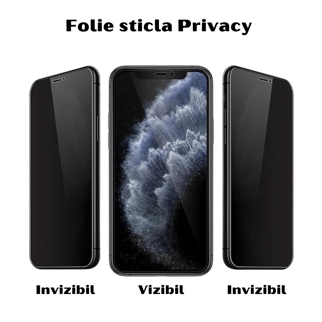 Folie sticla privacy pentru Samsung Galaxy S24 Plus - Full glue