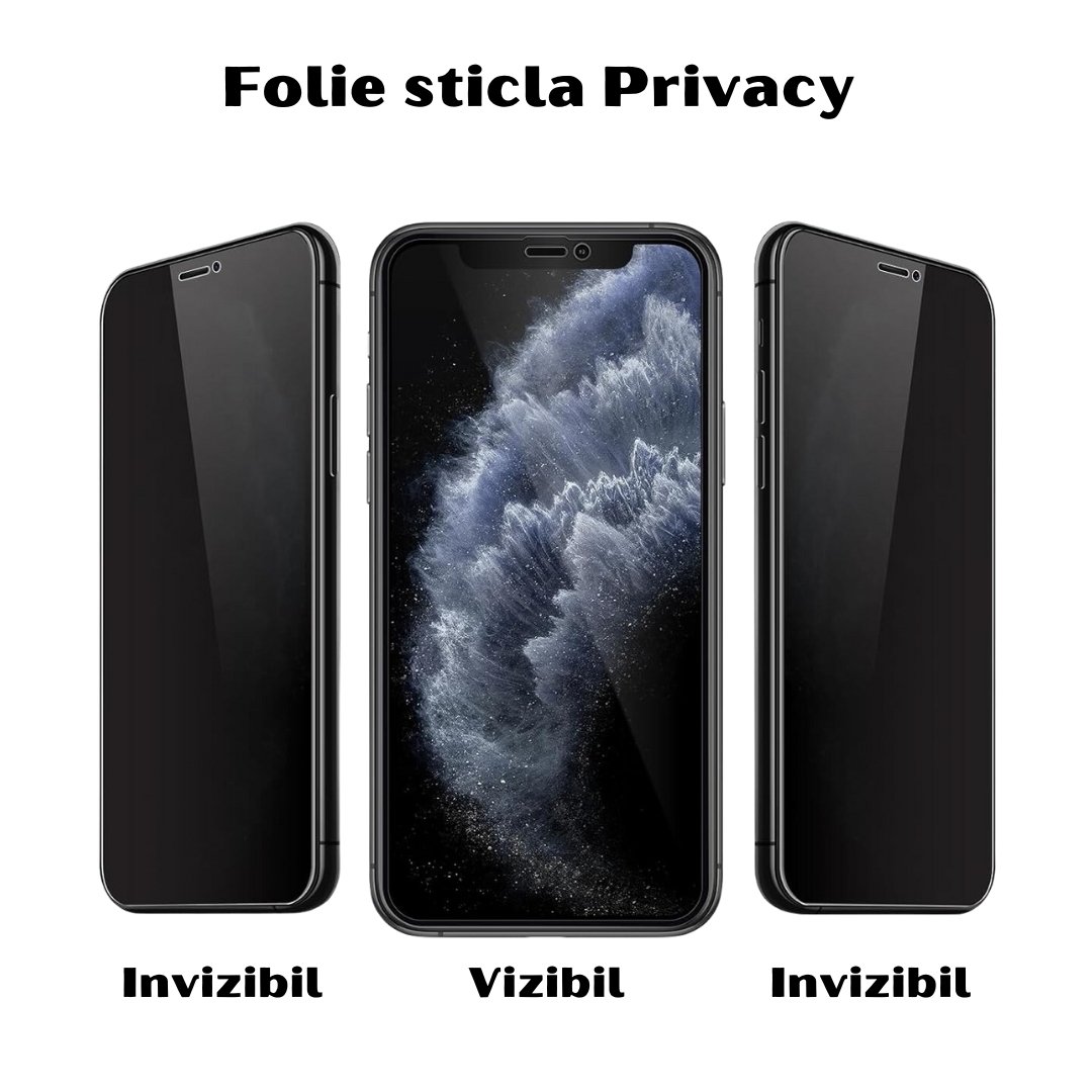 Folie sticla privacy pentru Samsung Galaxy S24 Plus - Full glue