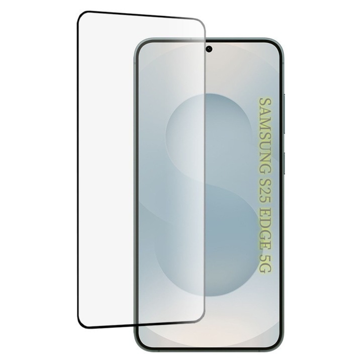 Folie pentru Samsung Galaxy S25 Edge, SKYDDAR INNOVATION, Sticla Securizata, Ultra HD, Protectie 111D, Montare Simpla, set cu sticker, Transparent
