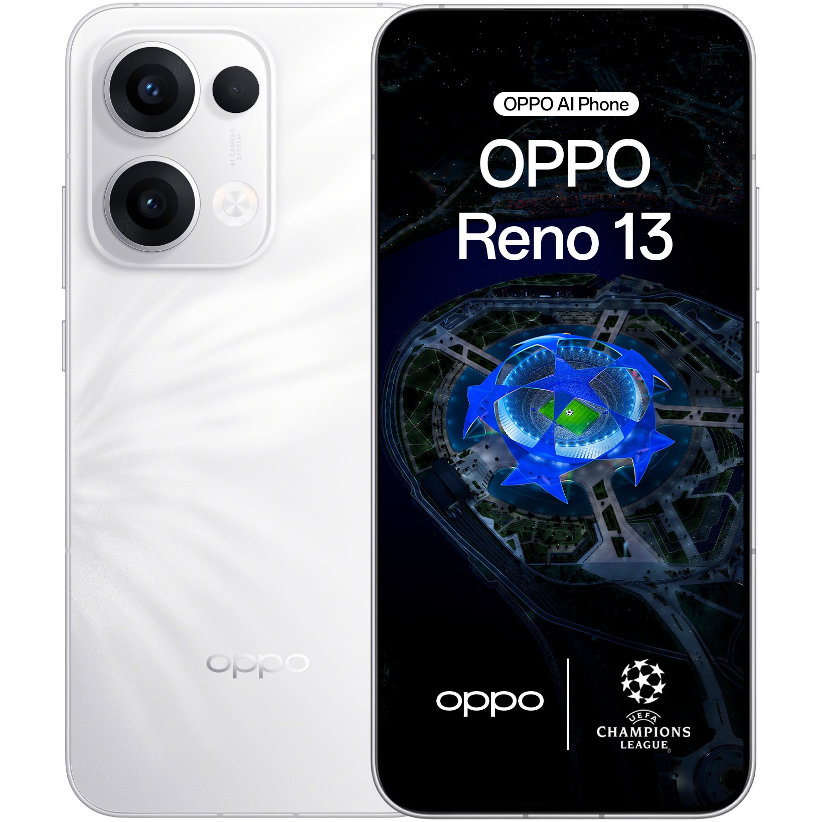 RESIGILAT: Telefon mobil OPPO Reno13, Dual SIM, 12GB RAM, 256GB, 5G, Plume White
