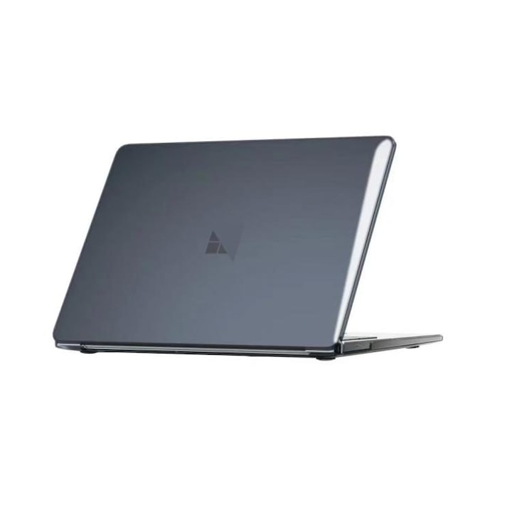 Husa pentru Microsoft Surface Laptop 13,5" K0403-emagCJ-29523, ultra-subtire, carcasa rigida cu protectie anti-soc si anti-zgarieturi, orificii de ventilatie, gri metalic