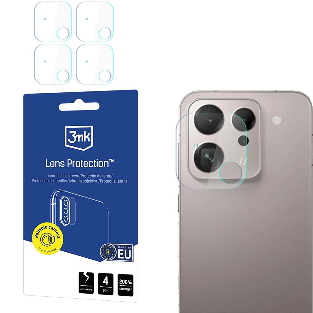 Folie pentru Oppo Find X9 (set 4) - 3mk Lens Protection - Clear