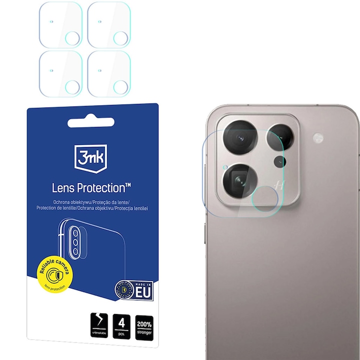 Folie pentru Oppo Find X9 (set 4) - 3mk Lens Protection - Clear