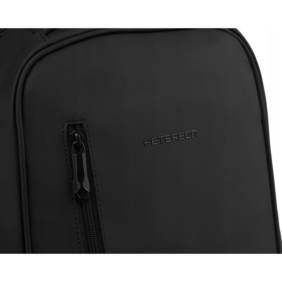 Rucsac business cu compartiment pentru laptop, Peterson, poliester rezistent, impermeabil, 34x27,5cm