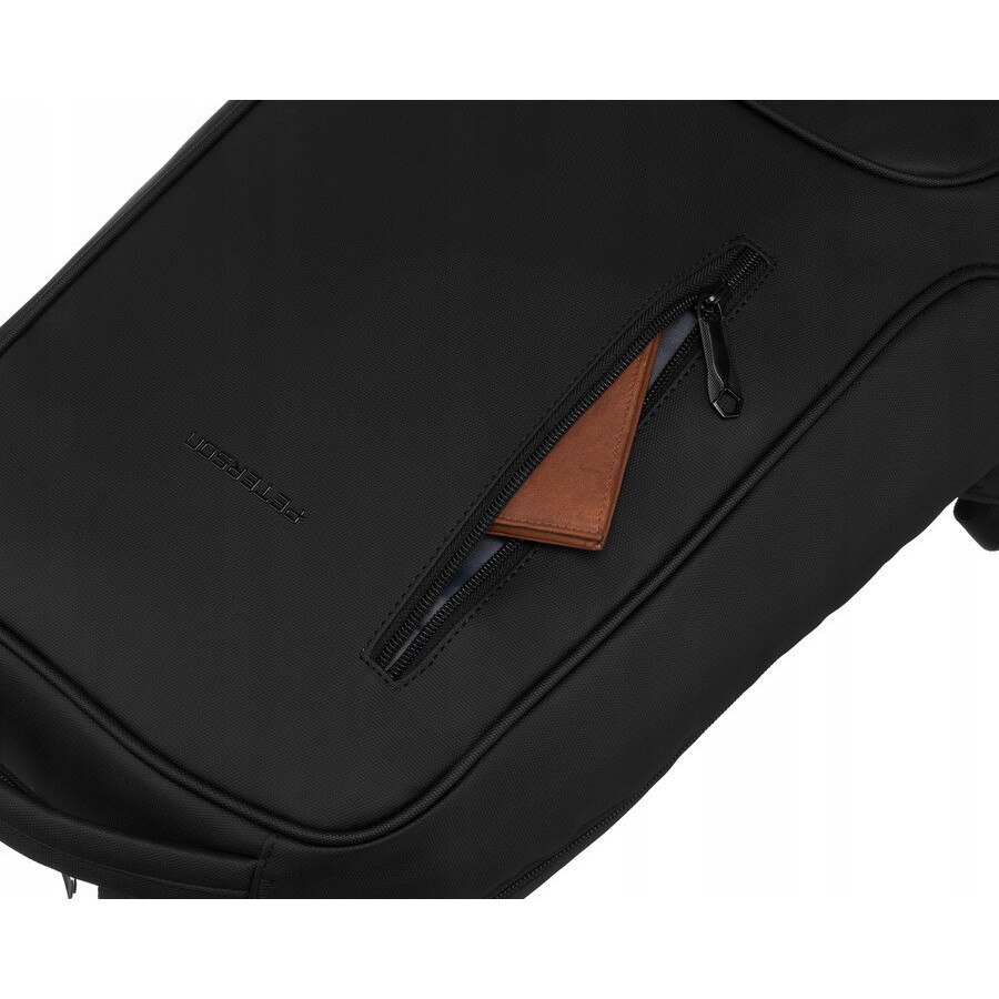 Rucsac business cu compartiment pentru laptop, Peterson, poliester rezistent, impermeabil, 34x27,5cm