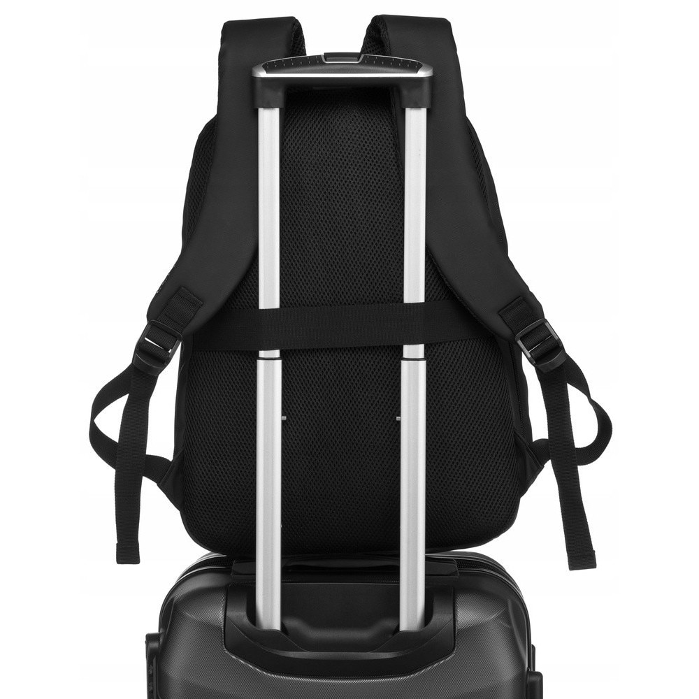Rucsac business cu compartiment pentru laptop, Peterson, poliester rezistent, impermeabil, 34x27,5cm
