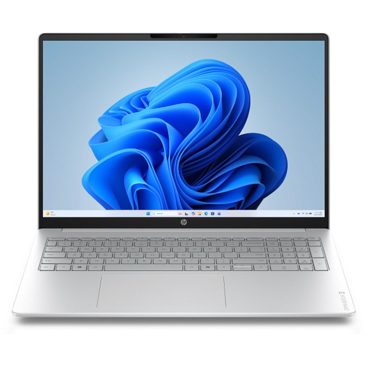 Laptop HP OmniBook 3 16-by0003nnx cu procesor AMD Ryzen™ 5 40 pana la 4.30 GHz, 16", 2K, IPS, 16GB RAM, 512GB SSD, AMD Radeon™ 610M Graphics, Windows 11 Home, Glacier Silver