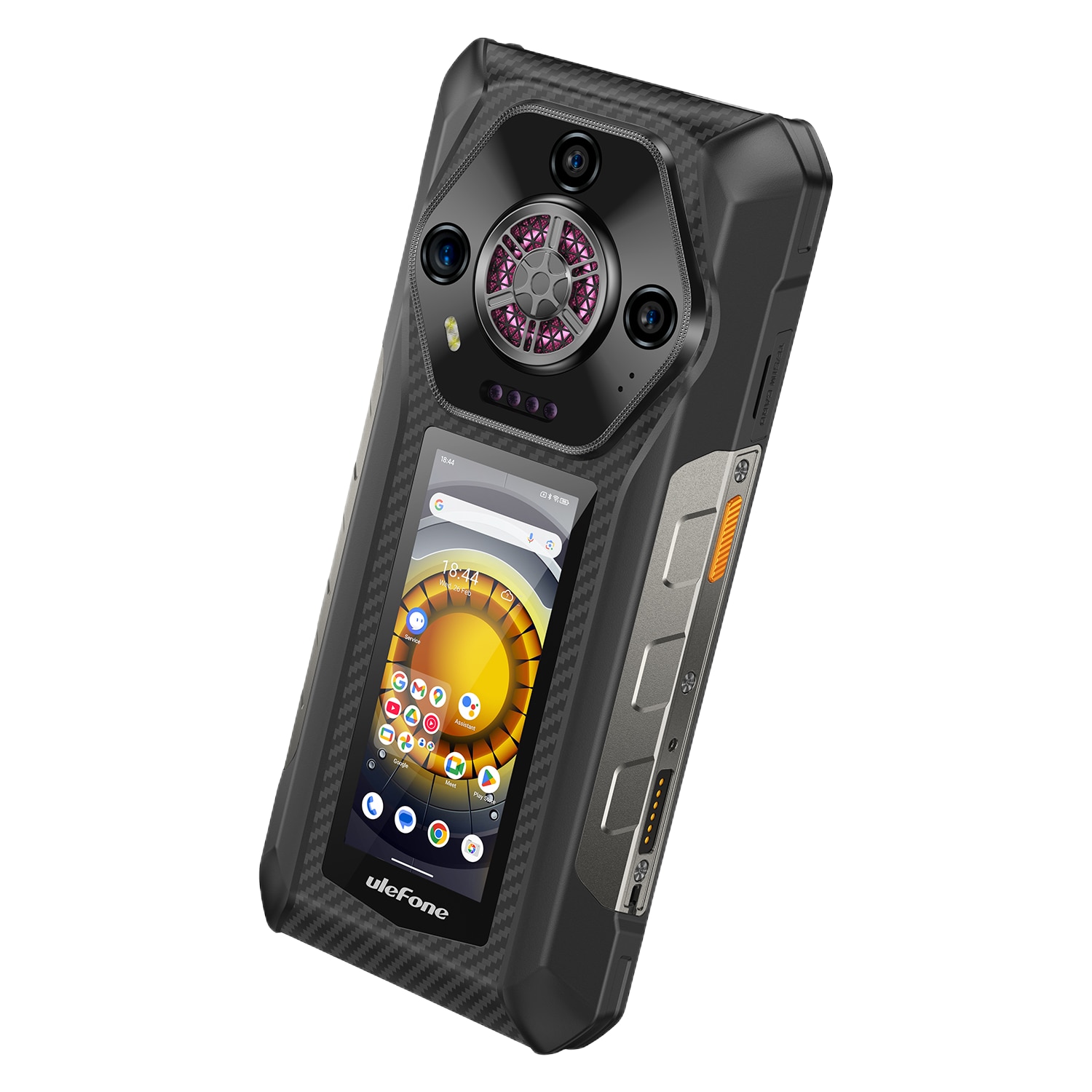 Telefon mobil Ulefone Armor 30 Pro, Dual SIM, 5G, Dual Display, 6.95' 120Hz Full HD+, MTK Dimensity 7300x, 32GB RAM (16GB + 16GB RAM), 512GB, 12800mAh, 66W, NFC, Android 15