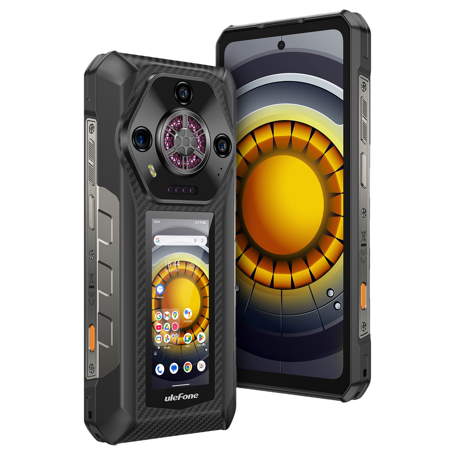 Telefon mobil Ulefone Armor 30 Pro, Dual SIM, 5G, Dual Display, 6.95' 120Hz Full HD+, MTK Dimensity 7300x, 32GB RAM (16GB + 16GB RAM), 512GB, 12800mAh, 66W, NFC, Android 15