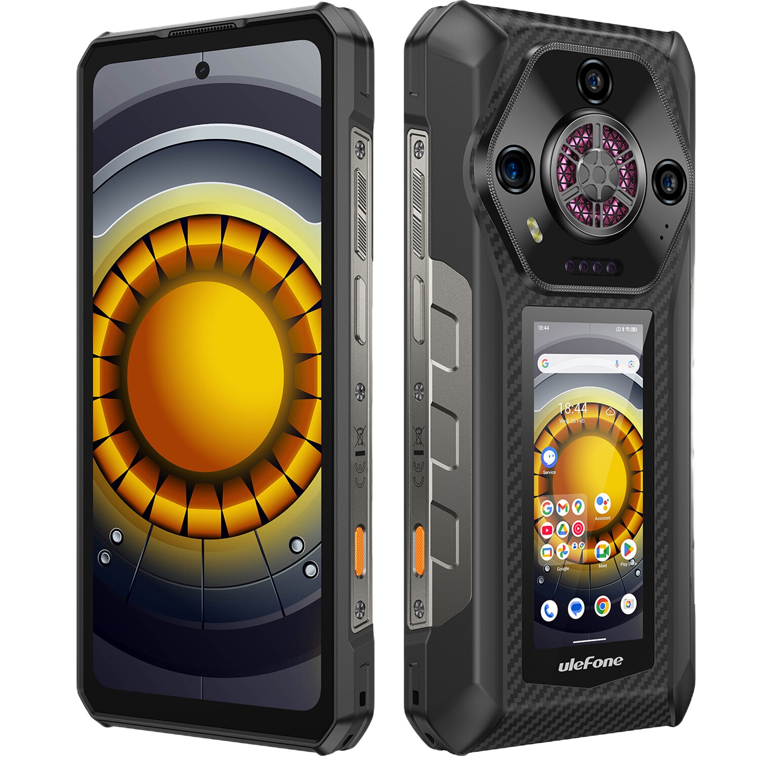 Telefon mobil Ulefone Armor 30 Pro, Dual SIM, 5G, Dual Display, 6.95' 120Hz Full HD+, MTK Dimensity 7300x, 32GB RAM (16GB + 16GB RAM), 512GB, 12800mAh, 66W, NFC, Android 15