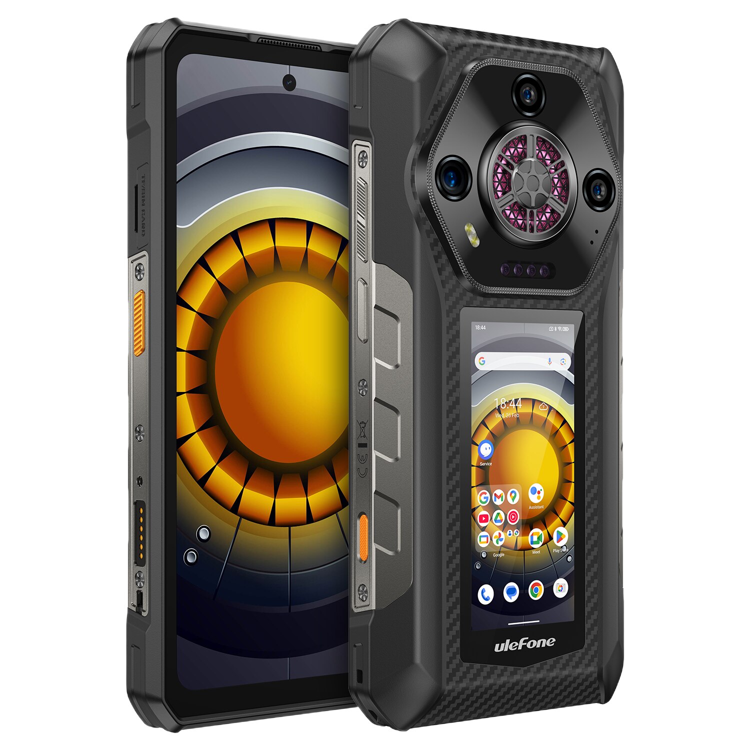 Telefon mobil Ulefone Armor 30 Pro, Dual SIM, 5G, Dual Display, 6.95' 120Hz Full HD+, MTK Dimensity 7300x, 32GB RAM (16GB + 16GB RAM), 512GB, 12800mAh, 66W, NFC, Android 15