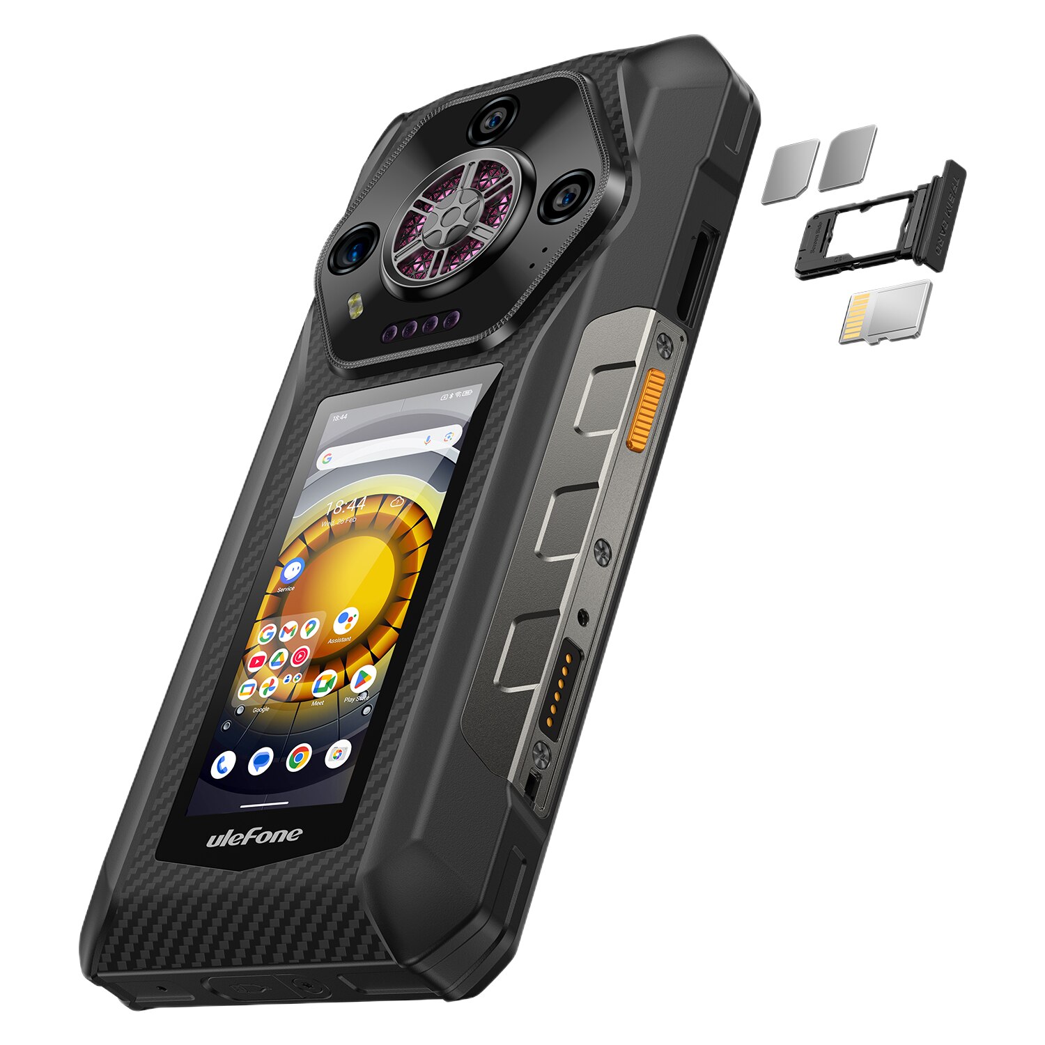 Telefon mobil Ulefone Armor 30 Pro, Dual SIM, 5G, Dual Display, 6.95' 120Hz Full HD+, MTK Dimensity 7300x, 32GB RAM (16GB + 16GB RAM), 512GB, 12800mAh, 66W, NFC, Android 15