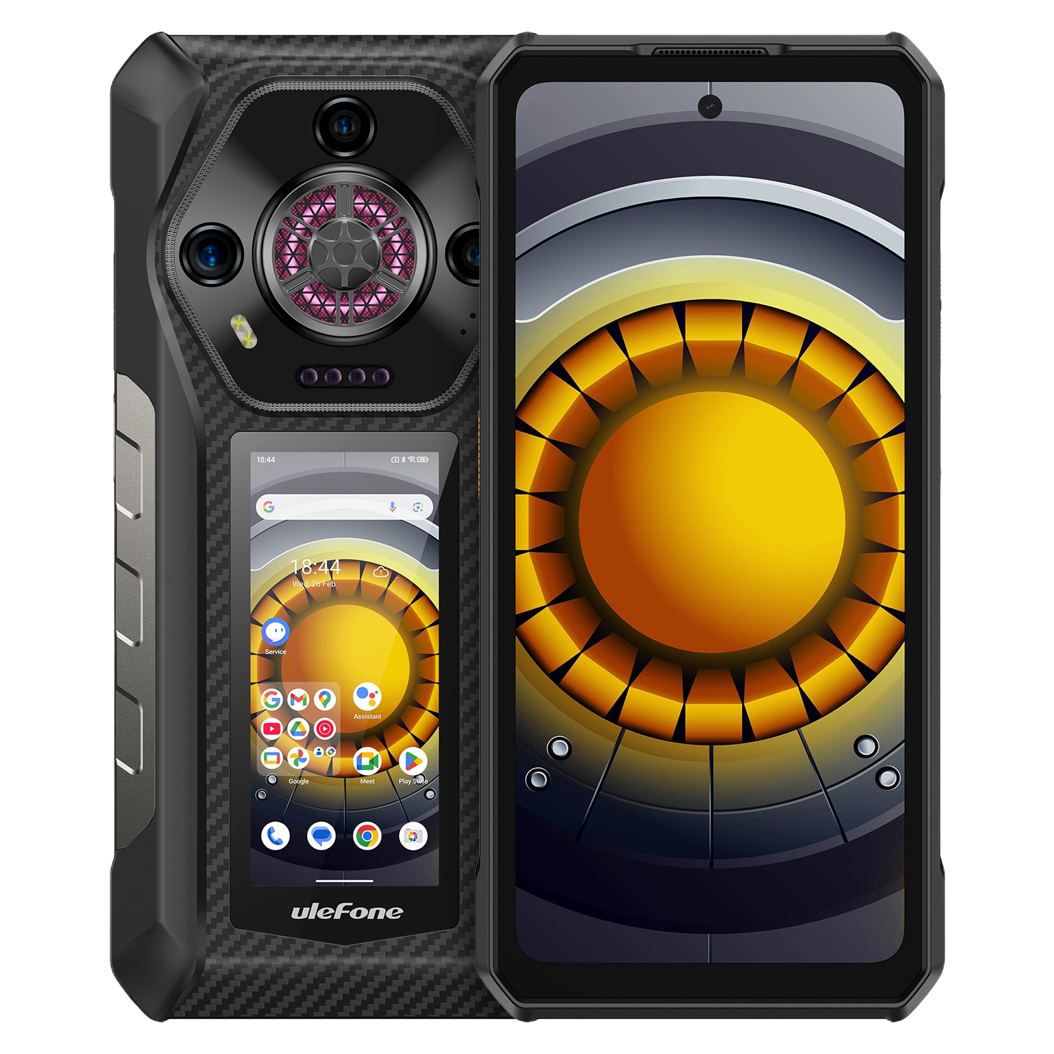 Telefon mobil Ulefone Armor 30 Pro, Dual SIM, 5G, Dual Display, 6.95' 120Hz Full HD+, MTK Dimensity 7300x, 32GB RAM (16GB + 16GB RAM), 512GB, 12800mAh, 66W, NFC, Android 15